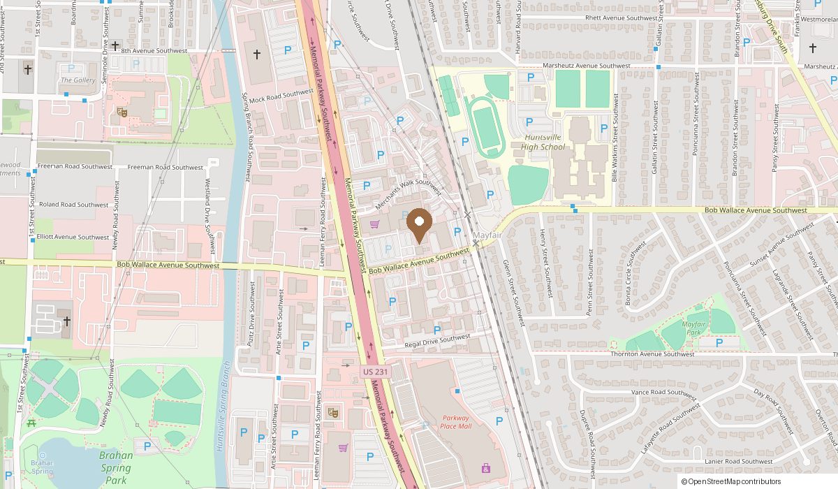 Map: 920 Bob Wallace Ave SW #325 Suite 9, Huntsville, AL 35801